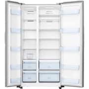 Hisense Side-by-Side Refrigerator 509L, Inox Finish – RS67W2NQ