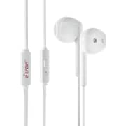 E-train Feather light Comfort Wired Earphone - White - HP61W
