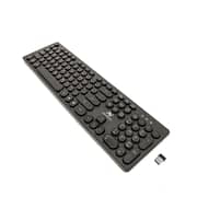L'AVVENTO 2.4G Wireless Keyboard – US+Arabic layout Injection – Black- KB206