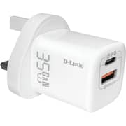 D-Link Dual USB GaN Wall Charger White