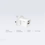 D-Link Dual USB GaN Wall Charger White