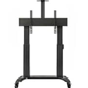 North Bayou Motorized TV Floor Stand Black