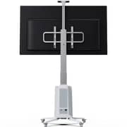 North Bayou Motorized TV Floor Stand Black