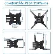 Beetec Single Arm Swivel TV Wall Mount Black