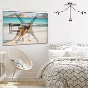 Beetec Single Arm Swivel TV Wall Mount Black