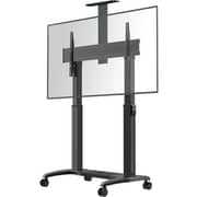 North Bayou Motorized TV Floor Stand Black
