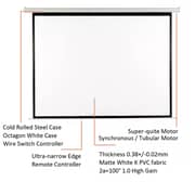 Beetec Projector Screen White