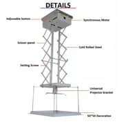 Beetec Motorized Projector Lifter White