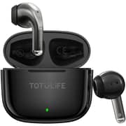 Totulife T-TWSPUREBK Pure Series Wireless Earbuds Black