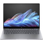 HP OmniBook X (2024) Laptop - Snapdragon X Elite-X1E-78-100 / 14inch 2.2K / 1TB SSD / 32GB RAM / Shared Qualcomm Adreno GPU Graphics / Windows 11 Home / English & Arabic Keyboard / Meteor Silver Aluminium / Middle East Version - [14-FE0002NE]