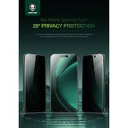 Green Lion 3D Silicone Plus Advanced Privacy Edge Screen Protector Black/Clear iPhone 16 Pro Max