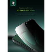 Green Lion 3D Silicone Plus Advanced Privacy Edge Screen Protector Black/Clear iPhone 16 Pro Max