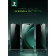 Green Lion 3D Silicone Plus Advanced Privacy Edge Screen Protector Black/Clear iPhone 16 Pro