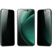 Green Lion 3D Silicone Plus Advanced Privacy Edge Screen Protector Black/Clear iPhone 16 Pro