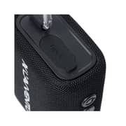 L'AVVENTO Waterproof Speaker IPX7 5.5W 1500mAh TWS Voice Assistance Metal Carabiner - Black