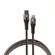L'AVVENTO Flexible And heave duty - Metal MFI Type-C to Lightning Cable 1M, Silver - MP533