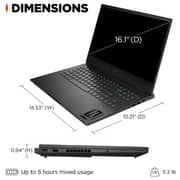 HP Omen Gaming (2023) Laptop - 13th Gen / Intel Core i7-13620H / 16.1inch FHD / 1TB SSD / 16GB RAM / 8GB NVIDIA GeForce RTX 4060 Graphics / Windows 11 Home / English Keyboard / Shadow Black / International Version - [16-WD0073DX]