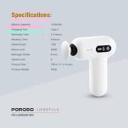 Porodo Mini Massager Gun PD-LSMSGN-WH