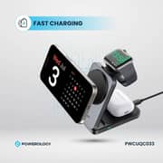 Powerology 3-in-1 Wireless Charger Black