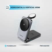 Powerology 3-in-1 Wireless Charger Black