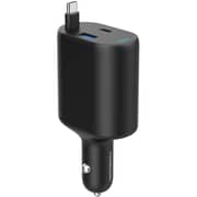 Powerology Dual Port Car Charger 1m Black