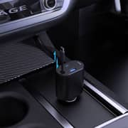 Powerology Dual Port Car Charger 1m Black