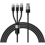Baseus 3-in-1 USB Micro Type-C Lightning Cable 1.2m Black