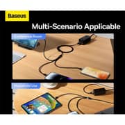 Baseus 3-in-1 USB Micro Type-C Lightning Cable 1.2m Black