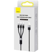 Baseus 3-in-1 USB Micro Type-C Lightning Cable 1.2m Black