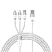 Baseus 3-in-1 Fast C/Data Cable 1.2m White