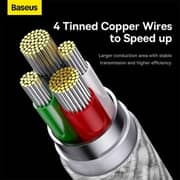 Baseus 3-in-1 Fast C/Data Cable 1.2m White