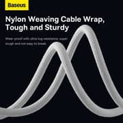 Baseus 3-in-1 Fast C/Data Cable 1.2m White