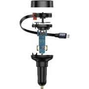 Baseus Car Charger C+Retractable iP Cable Black