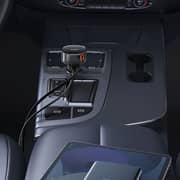 Baseus Car Charger C+Retractable iP Cable Black