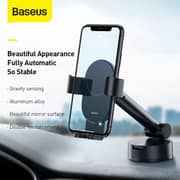 Baseus Suction Cup Car Mount With Base Black