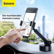Baseus Suction Cup Car Mount With Base Black