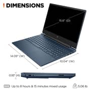 Hp Victus 15-FA0033DX Gaming Laptop I5-12450H / 15.6inch FHD / 512GB SSD / 8GB RAM / 4GB NVIDIA GeForce RTX 3050 / English Keyboard / Grey / International Version – [15-FA0033DX-9T9R8UA]