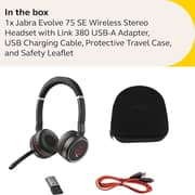 Jabra HSC040WA Evolve 75 SE Wireless Over Ear Headset Black