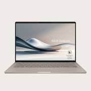 Asus Zenbook A14 OLED UX3407 (2025) Laptop - Snapdragon X Elite-X1E-78 100 / 14inch WUXGA / 1TB SSD / 32GB RAM / Qualcomm Adreno Graphics / Windows 11 Home / English & Arabic Keyboard / Zabriskie Beige / Middle East Version - [UX3407RA-QD906W]