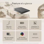 Asus Zenbook A14 OLED UX3407 (2025) Laptop - Snapdragon X Elite-X1E-78 100 / 14inch WUXGA / 1TB SSD / 32GB RAM / Qualcomm Adreno Graphics / Windows 11 Home / English & Arabic Keyboard / Zabriskie Beige / Middle East Version - [UX3407RA-QD906W]