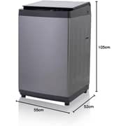 Toshiba Top Load Automatic Washing Machine, 9 KG, Silver- AW-J900DUPEG-SK