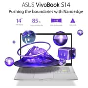 Asus VivoBook S14 S433FL-EB081T Laptop - Core i7 1.8GHz 8GB 512GB 2GB Win10 14inch FHD Dreamy White English/Arabic Keyboard