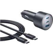 Anker Nano 3 Ports Car Charger Black
