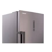 Toshiba Upright No Frost Digital Deep Freezer, 238 Liters, 7 Drawers, Satin Grey - GR-RU312WE-DMN-37H