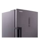 Toshiba Upright No Frost Digital Deep Freezer, 238 Liters, 7 Drawers, Satin Grey - GR-RU312WE-DMN-37H