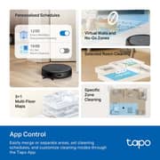 TPLink Tapo RV20 Max Plus Robot Vacuum Cleaner & Mop Black