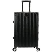 Viptour 3 Pcs Hard Side Luggage Trolley Set Black