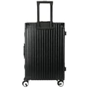 Viptour 3 Pcs Hard Side Luggage Trolley Set Black