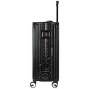 Viptour 3 Pcs Hard Side Luggage Trolley Set Black
