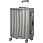 Viptour 3 Pcs Hard Side Luggage Trolley Dark Grey